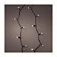 Cadena luces navideñas intermitentes basic twinkle 7,1 m 96 LED blanco cálido pila 8 funciones int ext s1