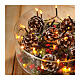 Basic twinkle intermittent Christmas string lights 7.1 m 96 warm white LEDs battery 8 functions internal s3