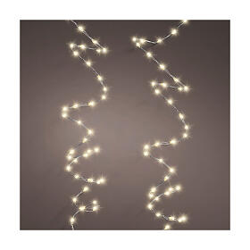 Fairy Christmas lights with silver wire of 9 m, 567 warm white micro LED lights, in/outdoor
