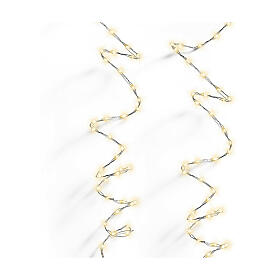 Fairy Christmas lights with silver wire of 9 m, 567 warm white micro LED lights, in/outdoor