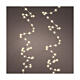 Catena luminosa luce fissa 9m filo nudo argentato bianco caldo 567 micro LED int est s1