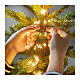 Cascata luminosa 408 micro LED branco quente fio dourado para árvore de Natal de 180 cm int/ext s3