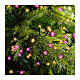 Catena 16 m compact twinkle 750 LED bianco caldo rosa 8 giochi luce alberi Natale 180-210 cm int est s3