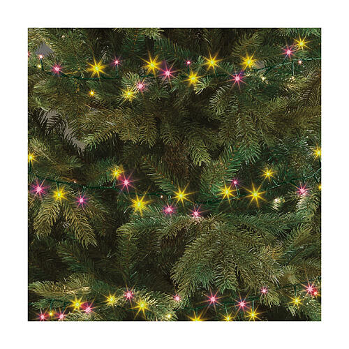 Luzes de Natal compact twinkle 16 m 750 luzes LED branco quente e cor-de-rosa 8 jogos para árvore de 180-210 cm int/ext 5