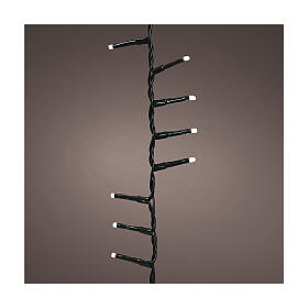 Cadena luminosa 750 led twinkle blanco 16 m árboles Navidad 180-210 cm int ext 8 juegos luz