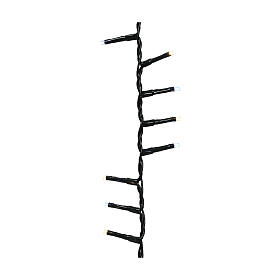 Cadena luminosa 750 led twinkle blanco 16 m árboles Navidad 180-210 cm int ext 8 juegos luz