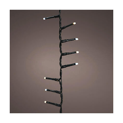 Cadena luminosa 750 led twinkle blanco 16 m árboles Navidad 180-210 cm int ext 8 juegos luz 1