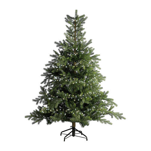 Catena luminosa 750 led twinkle bianco 16 m alberi Natale 180-210 cm int est 8 giochi luce 4
