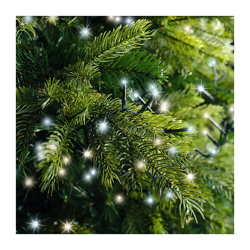 Luzes de Natal compact twinkle 16 m 750 luzes LED branco frio e quente 8 jogos para árvore de 180-210 cm int/ext 3