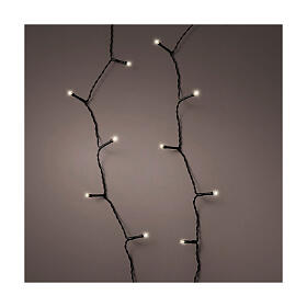 Basic twinkle Christmas lights of 17.9 m long, 240 warm white LED lights, battery operated, 8 light plays, IN/OUTDOOR