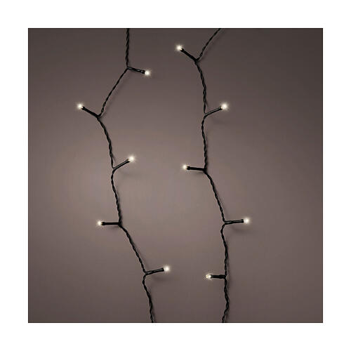 Guirlande lumineuse basic twinkle 17,9 m 240 LEDs clignotants blanc chaud à piles 8 fonctions int/ext 1