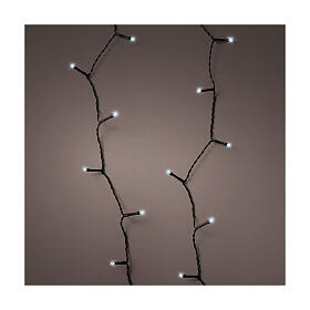 Basic twinkle Christmas lights of 17.9 m long, 240 cold white LED lights, battery operated, 8 light plays, IN/OUTDOOR