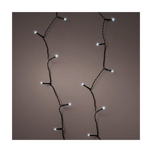 Guirlande lumineuse basic twinkle 17,9 m 240 LEDs clignotants blanc froid à piles 8 fonctions int/ext 1