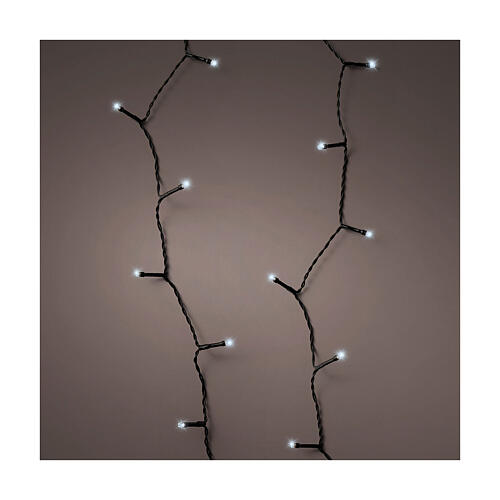 Luci natalizie basic twinkle 240 LED bianco freddo 17,9m a batterie int est 8 giochi di luce timer 1