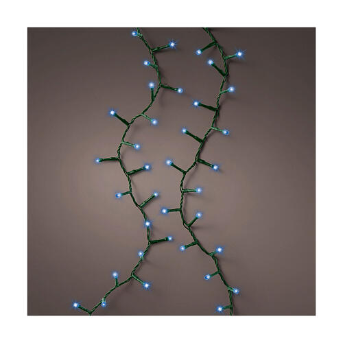 Catena 1000 LED blu compact twinkle 22,5 m alberi Natale 200-300cm int est 8 giochi di luce timer 1