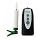 Set of 10 warm white battery-operated LED candles with remote control and internal Christmas tree s6