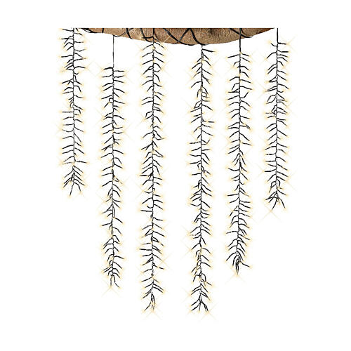 Kaskada świateł świątecznych Cluster Twinkle, 480 LED, ciepła biel, 8 trybów, 6 łańcuchów, 2 m 2