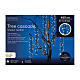 Cascade twinkle cluster Christmas lights 480 warm white LEDs 8 light effects 6 light chains 2m int ext s7