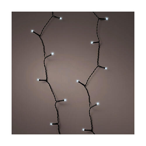 Basic twinkle Christmas lights of 27.5 m long, 368 cold white LED lights, battery operated, 8 light plays, IN/OUTDOOR 1