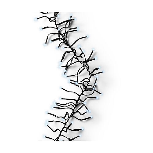 Lampki choinkowe 2040 LED, zimna biel, 19 m, efekt cluster twinkle, 8 trybów, timer 2