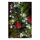 Corrente luminosa de Natal 19 m cluster twinkle 2040 LED branco frio 8 jogos de luzes temporizador int/ext s3