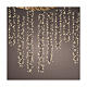 Cluster twinkle curtain of 1080 warm white LED Christmas lights, 8 light plays, 18 light chains, 2 m long, in/outdoor s1