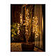 Cluster twinkle curtain of 1080 white LED Christmas lights, 8 light plays, 18 light chains, 2 m long, in/outdoor s3