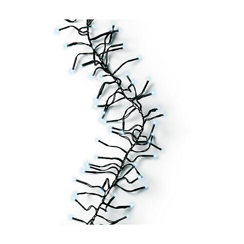 Cluster twinkle chain of 3000 cold white LED Christmas lights, 8 light plays, 27 m, in/outdoor 2