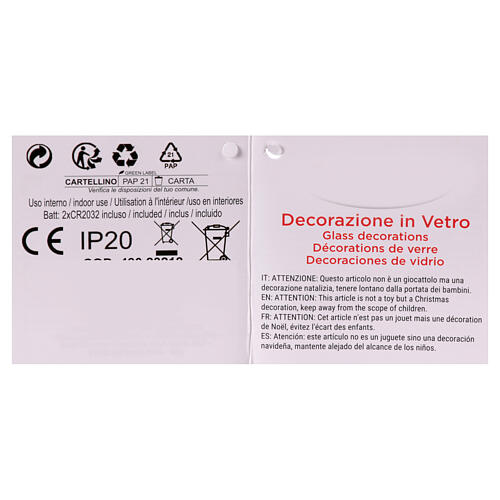 LED-Geschenkbox – Glas, Gold – 7×7×7 cm – Warmweiß – Innenbereich 4