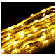 White nylon rope illuminated by 60 warm white LEDs, timer and light sets, 16 ft s5