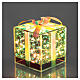 Gift pack of 25 battery-operated opalescent glass LEDs 15x15x15 cm crystal design internal only s1