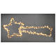 Estrella cometa 30x70 cm blanco cálido full flash 100 gotas de LED int ext s1