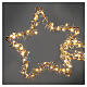 Estrella cometa 30x70 cm blanco cálido full flash 100 gotas de LED int ext s2