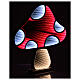 Christmas LED mushroom, red and white, 204 multicolour lights with Infinity Light effect, 18x18 in, indoor/outdoor s3