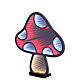 LED mushroom white red Christmas 204 LEDs multicolor Infinity Light 45x45 cm int ext s2