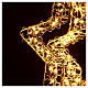 Doppia stella luminosa natalizia 135 led bianco caldo full flash 40x45 cm int est s4