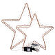 Double Christmas light star 135 warm white LEDs full flash 40x45 cm internal ext s6