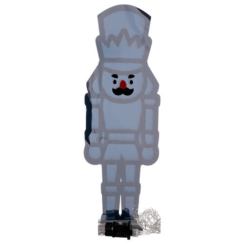 Luminous two-sided nutcraker with 282 multicolour LED lights, Infinity Light effect, 24x8 in, indoor/outdoor 6