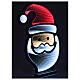 Santa's face, 24x18 in, Infinity Light, 249 multicolour LED lights, steady light, indoor/outdoor s3
