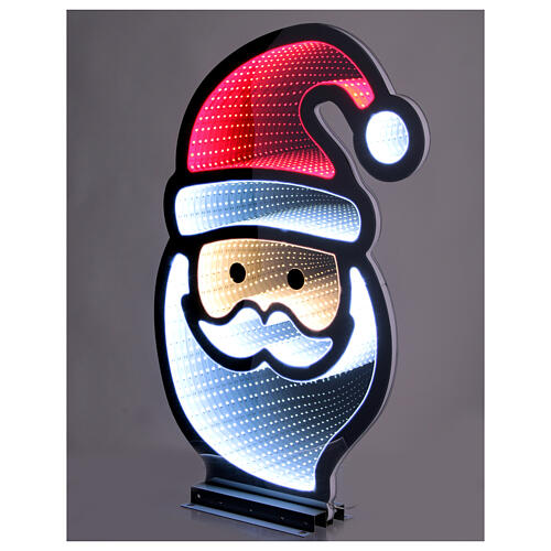 Rosto Pai Natal 60x45 cm Infinity Light 246 luzes LED multicolores interior/exterior luz fixa 1