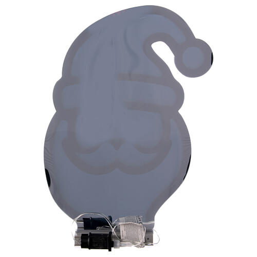 Rosto Pai Natal 60x45 cm Infinity Light 246 luzes LED multicolores interior/exterior luz fixa 5