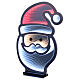 Santa Claus face 60x45 cm Infinity Light 249 multicolor LEDs internal fixed light s2
