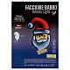 Santa Claus face 60x45 cm Infinity Light 249 multicolor LEDs internal fixed light s4