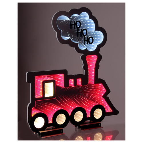 Tren navideño HO HO HO LED 60x55 cm Infinity Light 252 LED multicolor int ext 1