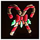 Candy canes with bow, Infinity Light, 468 multicolour LED lights, steady light, 24x12 in, indoor/outdoor s3