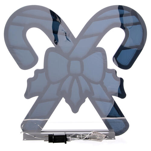 Bastoncini candy fiocco Infinity Light 468 LED luce fissa multicolor 60x30 cm int est 4