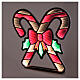 Infinity Light bow candy canes 468 LED multicolor fixed light 60x30 cm int ext s1