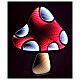 Christmas mushroom, 288 red and white LED lights with Infinity Light effect, 28x28 in, indoor/outdoor s3