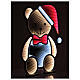 Weihnachtlicher Teddybär mit 378 LED Infinity Light, beidseitig beleuchtet, 75x50 cm für Innen- und Außenbereich, mit festem Licht s3