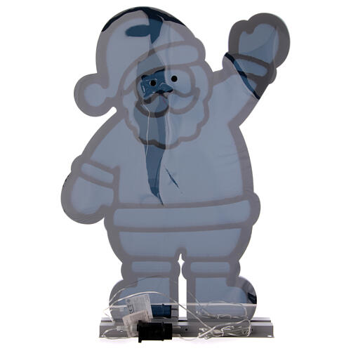 Santa weaving, 459 multicoloured LED lights, double sided Infinity Light, indoor/outdoor, 30x20 in 5